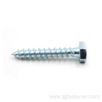 DIN571 grade8.8 Blue and white zinc wood screws